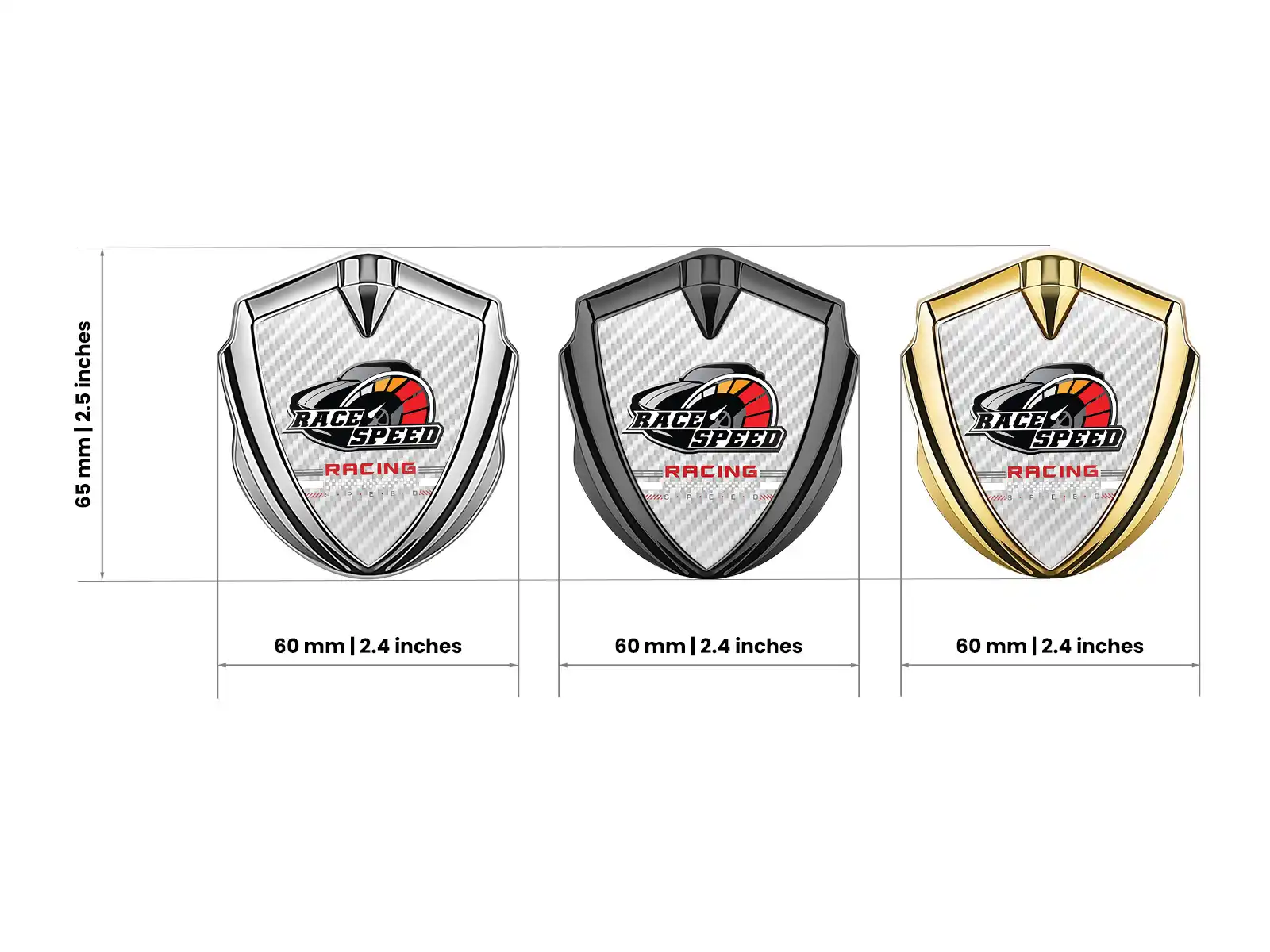 Badge Self Adhesive Modern Look Tuning Style